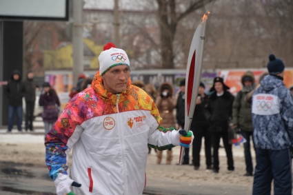 Дмитрий Кудряшов успешно прошел эстафету олимпийского огня