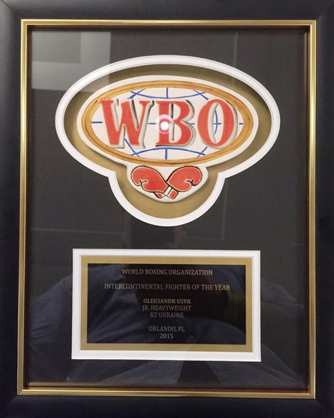 Александр Усик «Интерконтинентальный боксер года» по версии WBO